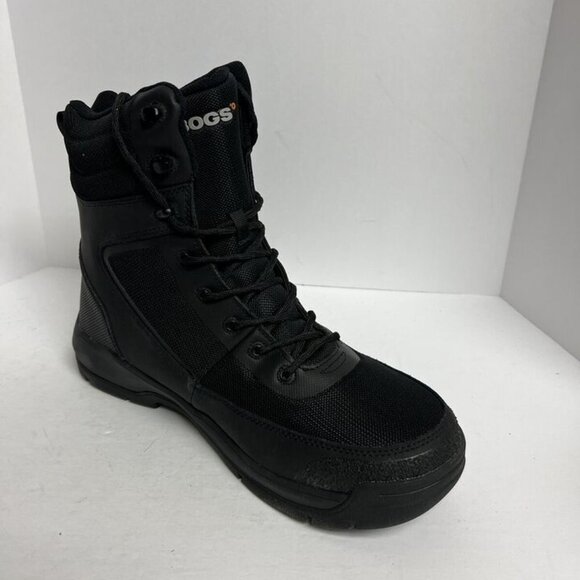 Bogs Mens Shale 8” Glaciergrip Waterproof Boot Black 13 M